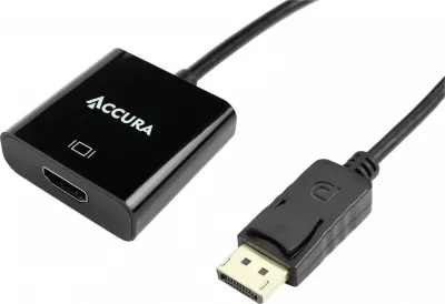 Adaptuesi Accura Displayport > HDMI M/F 0.1m, i zi