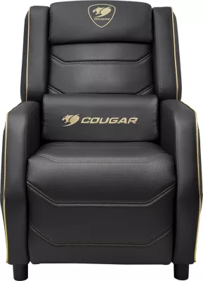 Sofë gaming COUGAR Ranger S Royal, PVC leather, 95-160°, max 160 kg, e zezë/artë
