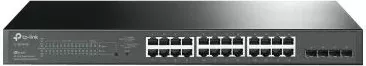 Switch, TP-Link SG2428P, 24 porta Gigabit PoE+ 250W, 4 slote SFP, Omada SDN