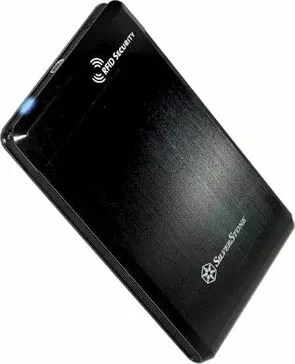 Kuti eksternale për HDD 2.5" SilverStone Treasure TS01B (SST-TS01B) USB 2.0/SATA III, e zezë, me RFID, set me 2 tag + këllëf lëkure