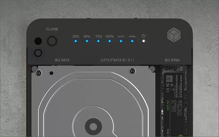 Docking station ICY BOX IB-2915MSCL-C31, klonim HDD/SSD, USB 3.2 Gen 2, i zi