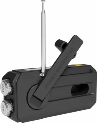 Radio survival SANDBERG Survivor Radio All-in-1 2000 (421-04) powerbank 2000 mAh, AM/FM, solar, dinamo, dritë LED, e zezë