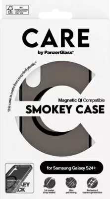 Mbështjellës PanzerGlass CARE Flagship QI për Samsung Galaxy S24+, Zi