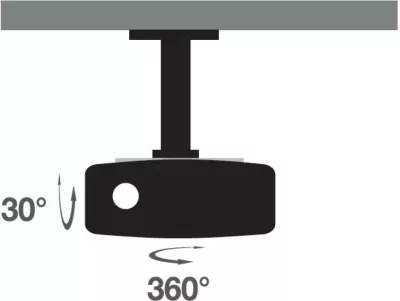 Mbajtës tavani universal për projektor Techly ICA-PM 200WH, 15 kg, bardhë