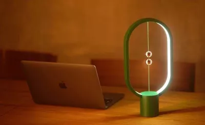 Llambë leximi Allocacoc Heng Balance Ellipse, USB, 2700 K, prej druri