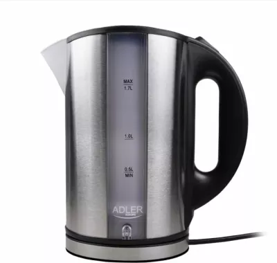 Çajnik elektrik ADLER AD1216 1.7L 2200W, çelik inox