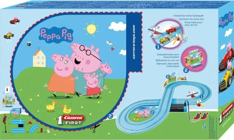 Set garash Carrera FIRST Peppa Pig, 3 vjet, Shumëngjyrësh