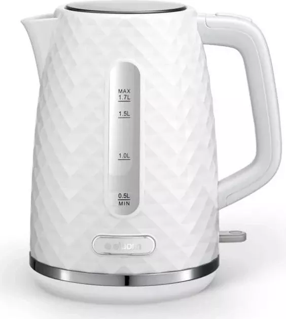 Çajnik elektrik Eldom C280B Elli, 1.7L, 2200W, bardhë