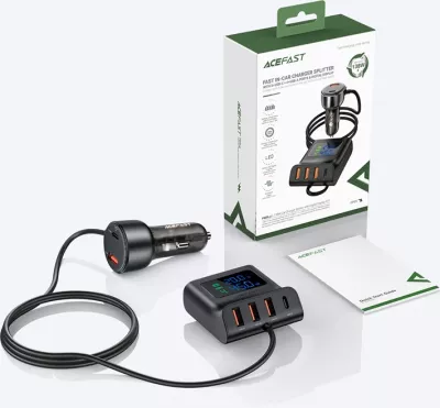 Karikues makine Acefast B11, 138W, 6 porta USB-A/USB-C, i zi