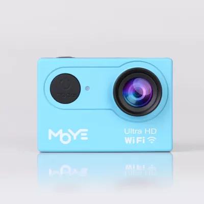 Kamerë aksioni Moye Venture HD V2 Full HD 1080p, 12MP, Wi‑Fi, ekran 2.0" LCD, lente 140°, microSD deri 32GB, blu