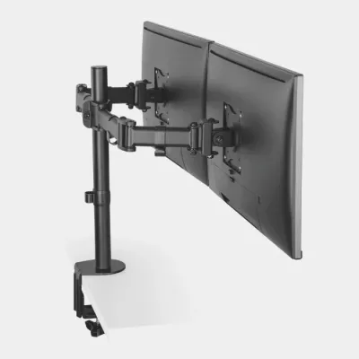 Mbajtëse desktopi dual për 2 monitorë VONHAUS 3005116 13–32\", VESA 75x75/100x100, e zezë