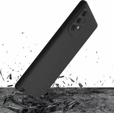Mbështjellës silikon Samsung Galaxy A53 5G 3mk, i zi