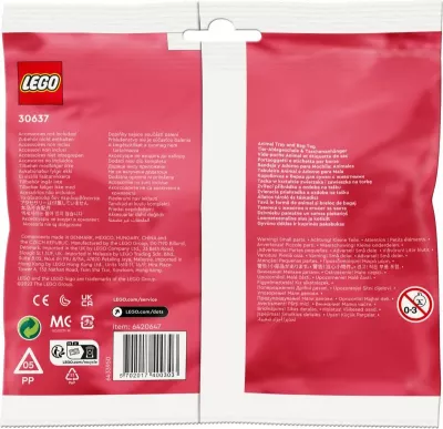 Set lodër LEGO DOTS 30637 tabakë kafshe dhe etiketë çante, polybag