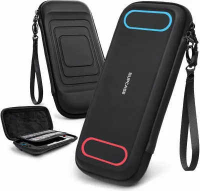 Mbështjellës Supcase Carrying Mini për Nintendo Switch, i zi