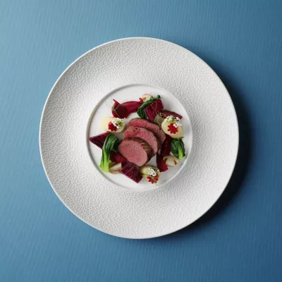 Tas prezantimi Fine Dine Fizz 260 mm, porcelan, i bardhë, set 3 copë