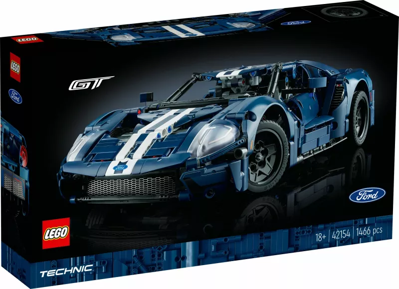Set ndërtimi LEGO Technic 2022 Ford GT, 1468 pjesë, shumëngjyrësh