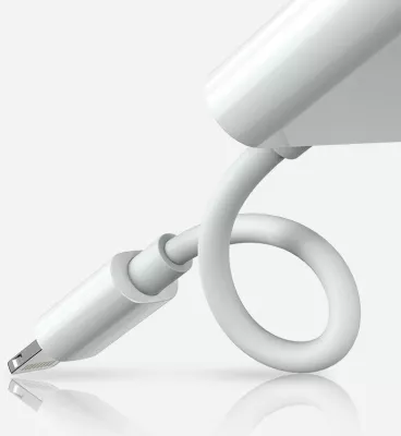 Adapter Joyroom S-Y104, Lightning në 3.5mm jack + Lightning, i bardhë