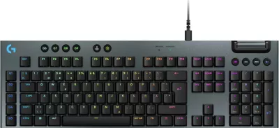 Tastierë mekanike Logitech G915 X, RGB, me kabllo, full-size, e zezë