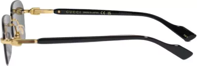 Syze dielli për meshkuj Gucci GG1221S 001, të arta [Madhësia: 56]