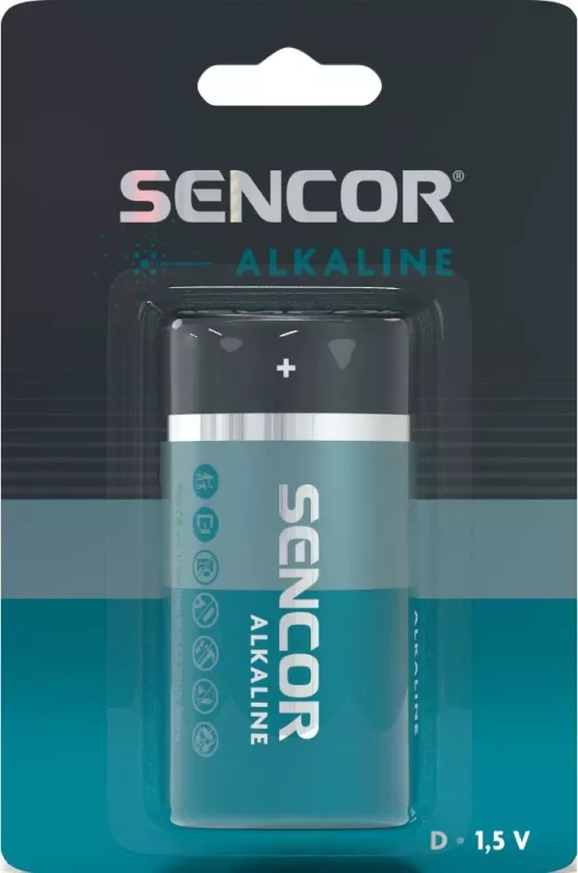 Bateri Sencor SBA LR20 1BP D Alk, 1 copë