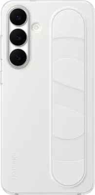 Mbështjellës Samsung Galaxy S25 FE Standing Grip Cover, silikon, bardhë