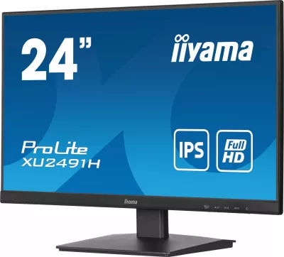 Monitor iiyama ProLite XU2491H-B1, 23.8", Full HD, LED, 100Hz, e zezë