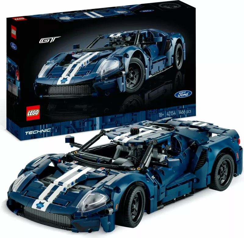 Set ndërtimi LEGO Technic 2022 Ford GT, 1468 pjesë, shumëngjyrësh