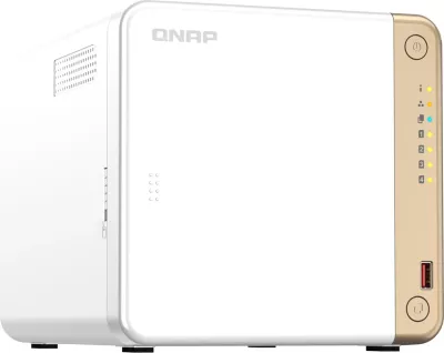 Kasë NAS QNAP TS-462-4G, Intel Celeron N4505, 4 GB RAM DDR4, Tower, Bardhë