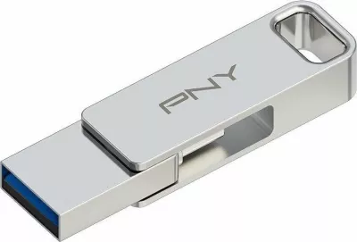 Pendrive PNY Duo-Link 64GB USB 3.2 Gen 2 (USB-C/USB-A), argjendtë