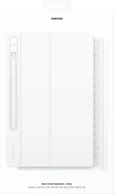 Mbështjellës tastierë Samsung EF-DX825, QWERTZ, gjermanisht, Touchpad, Galaxy Tab S10+ / S9+ / S9 FE+, bardhë