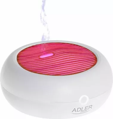 Difuzor aromash ultrasonik USB 3n1 ADLER AD7969, 70 ml, LED 7 ngjyra, bardhë/efekt dru i çelët