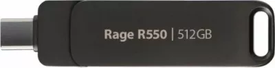 USB memorje PATRIOT Rage R550 512GB USB 3.2 Gen.1 + USB-C 100MB/s, zezë