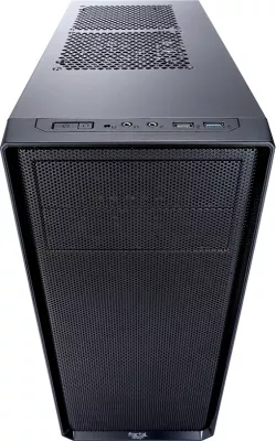 Kasë Fractal Design Focus G Midi Tower, ATX, micro ATX, ITX, e zezë, me dritare anësore dhe LED të bardhë