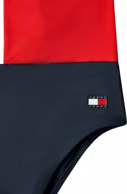 Bikine njëpjesëshe për femra Tommy Hilfiger SCOOP UW0UW06571, blu e errët [Madhësia: XS]