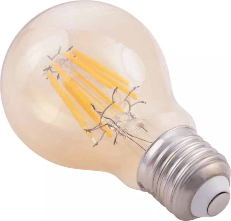 Llampë LED filament, FH4045, 8W, E27, 3000K, ngjyrë ari, e zbehshme