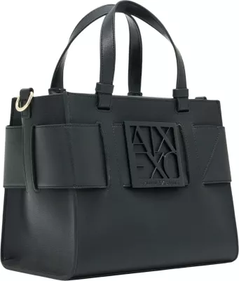 Çantë dore dhe crossbody për femra Armani Exchange 942690 0A874, e zezë