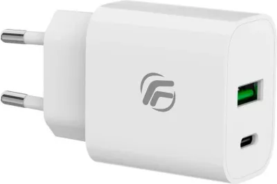 Karikues universal Fenner 20W USB-A + USB-C, Bardhë