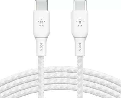 Kabëll USB-C Belkin CAB014bt3MWH, 3 m, USB 2.0, Bardhë