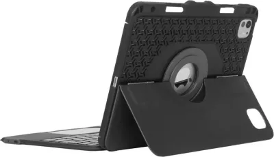 Mbështjellës me tastierë Bluetooth Targus VersaVu për iPad, Nordic, i zi