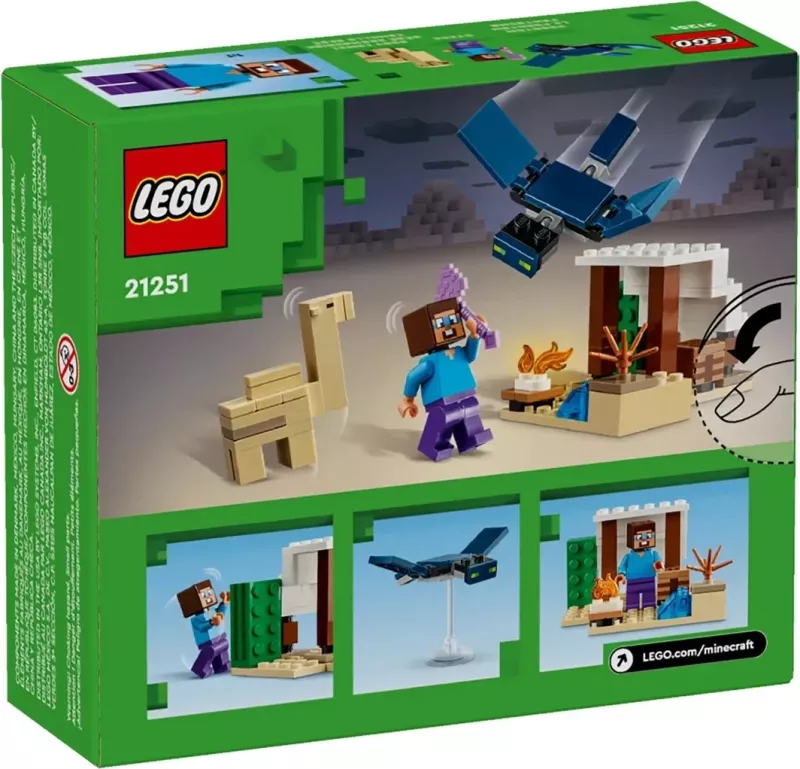 Set Lodër LEGO Minecraft 21251 Steve's Desert Expedition