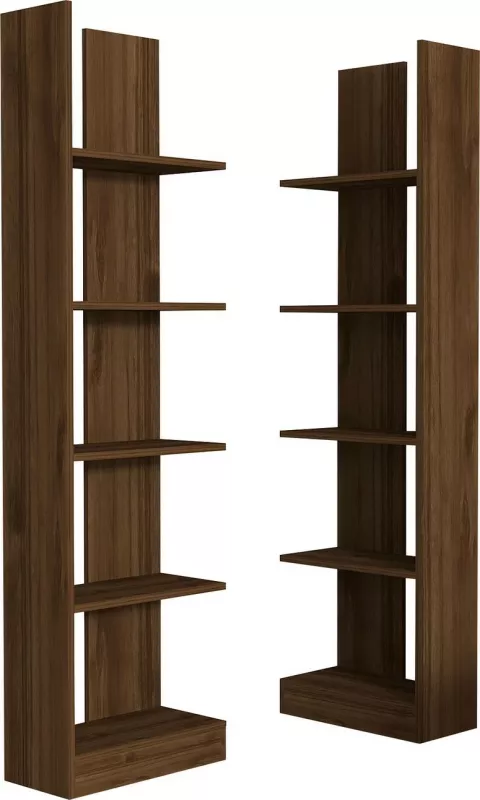 Raft librash Hanah Home, Ikiz, ngjyrë arre