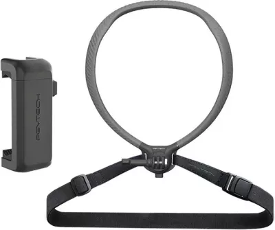 Mbajtës për qafë dhe kraharor PGYTECH CapLock P-GM-176 për kamera sportive dhe telefona, i zi
