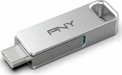 Pendrive PNY Duo-Link 64GB USB 3.2 Gen 2 (USB-C/USB-A), argjendtë