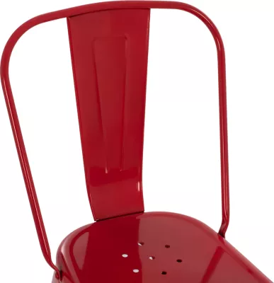 Karrige për ngrënie Melita FH8641.04 metalike, ngjyrë e kuqe, 43x50x82H cm