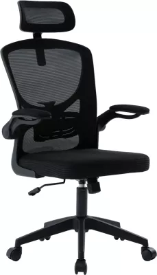 Karrige zyre ergonomike FLOATER, material rrjetë e zezë, FH1230.01, 62x62x106-116cm