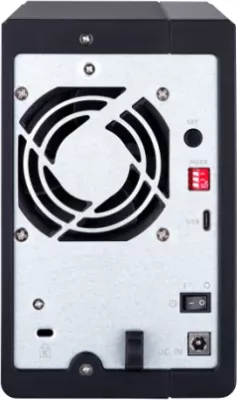 Kasë ekstensioni USB RAID QNAP TR-002, 2-bay për 2x SATA 3.5\"/2.5\", USB-C 3.2 Gen 2, e zezë