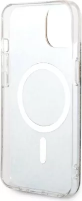 Set mbështjellës Guess GUBPP14SH4EACSW me karikues wireless për iPhone 14 6.1", kafe, MagSafe