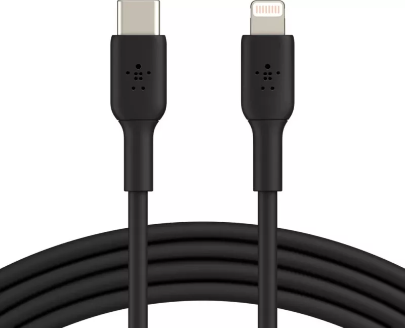 Kabllo Belkin CAA003BT1MBK, 1 m, Lightning, USB C, Ngjyrë e zezë
