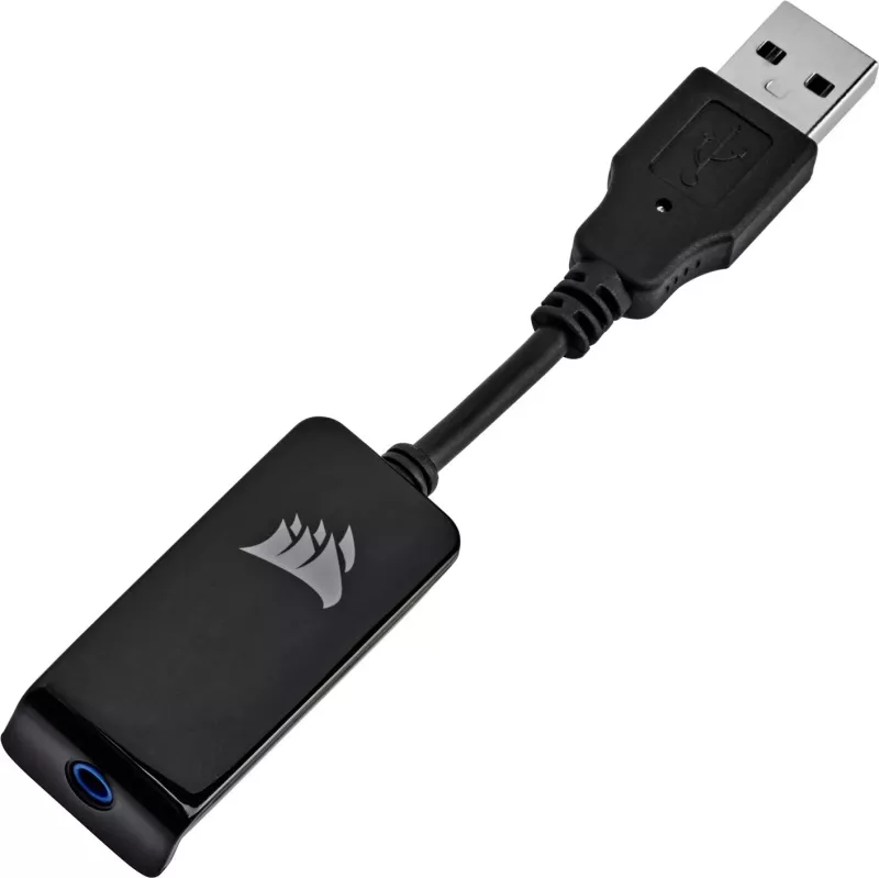 Kufje Corsair HS55 Surround Carbon, USB + Jack, të zeza