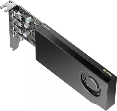 Kartelë grafike PNY Quadro RTX A400 4GB GDDR6 low profile e zezë